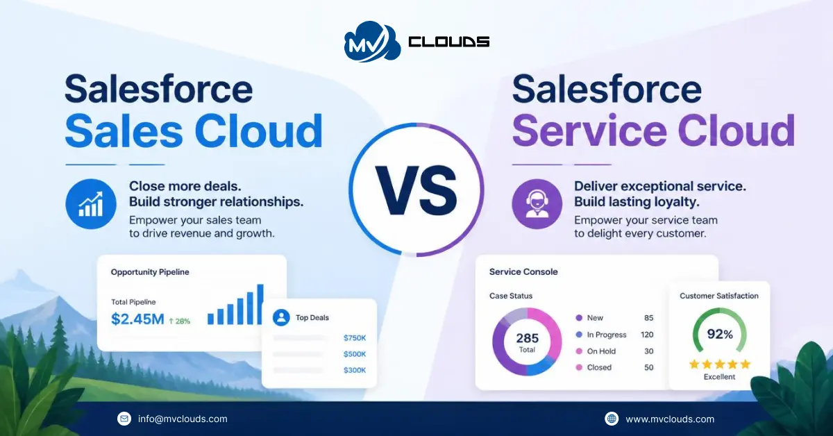 Salesforce Sales Cloud vs Service Cloud: Which One Should You Choose?